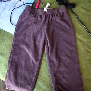 Carter's brown microfleece pants
